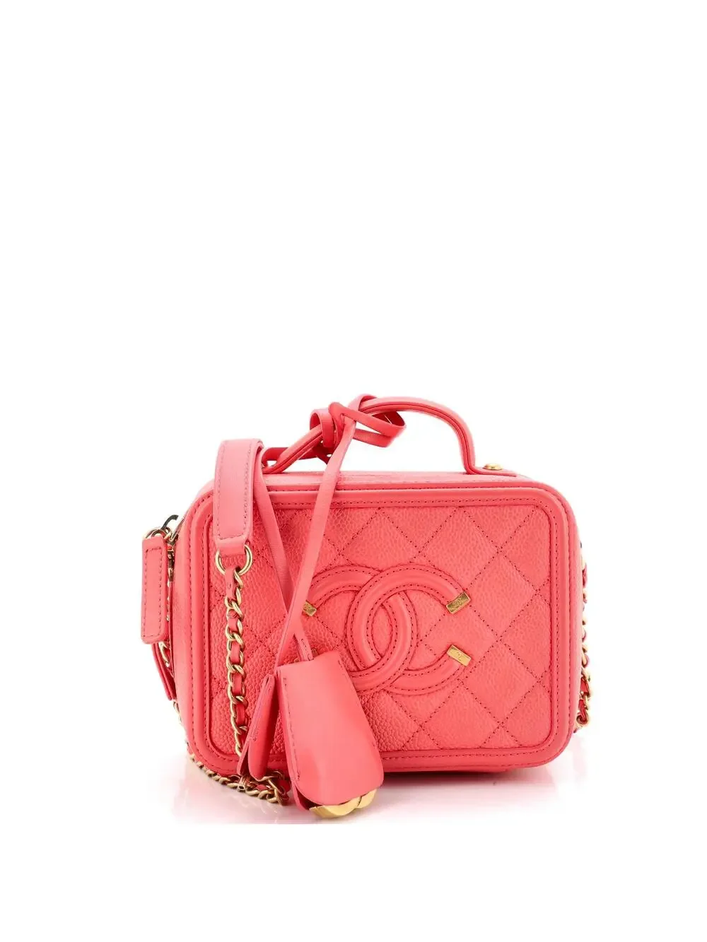 Chanel Filigree Vanity Case Quilted #264220C36B